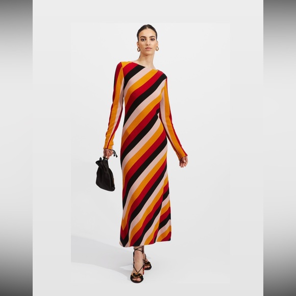 La Double J Knit Swing Maxi Dress - Size S - Picture 2 of 3